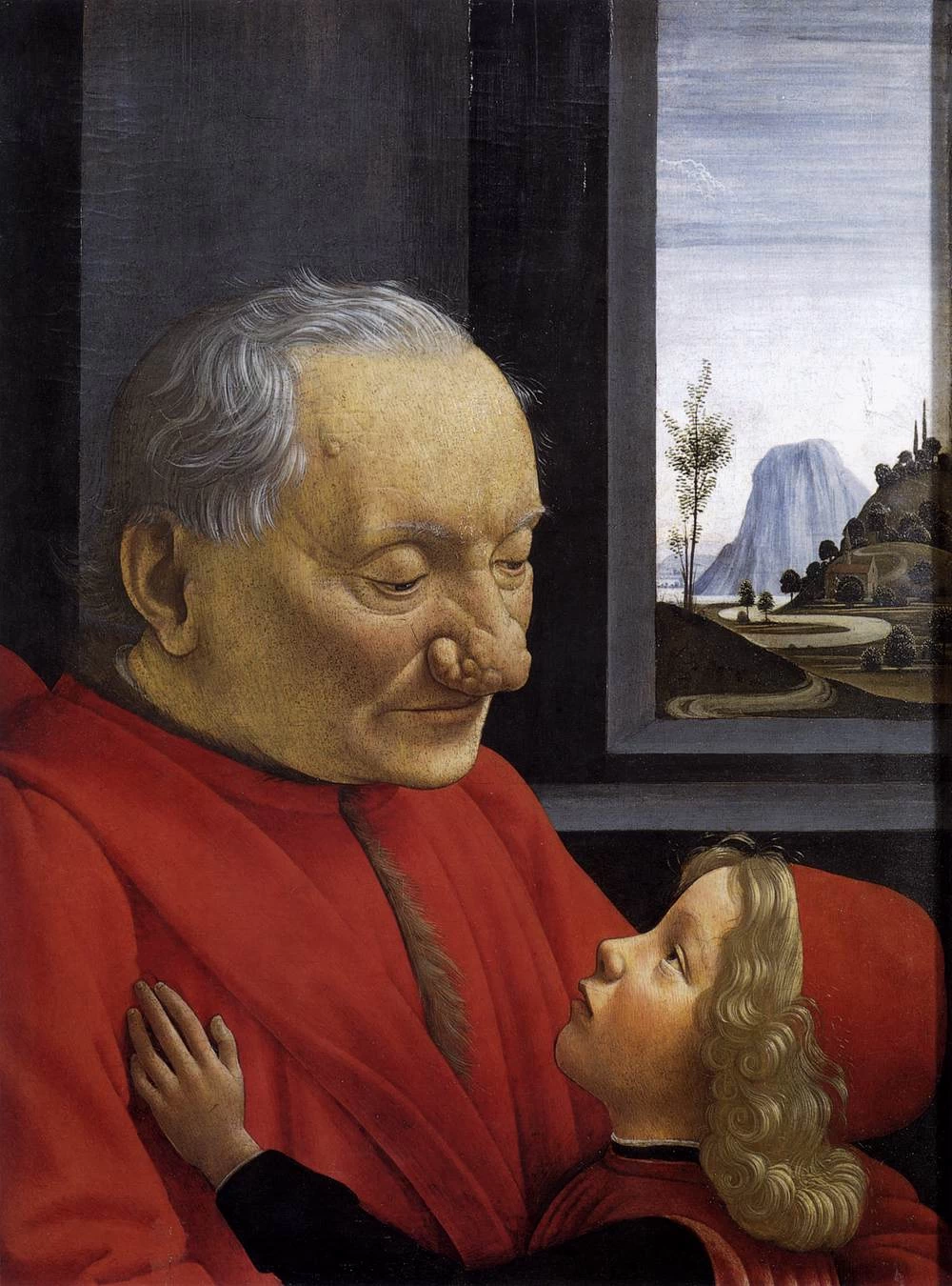 Un vecchio e suo nipote - Louvre, Parigi